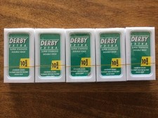 50 Double Edge Derby Extra Super Stainless Safety Razor Shaving Blades DE
