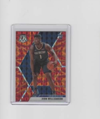 Zion WilliamsonMosaicReactive Orangeザイオン 2019-20 Panini Mosaic Zion Williamson Orange Reactive Rookie! #209