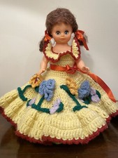 Vintage Sleepy Eye 14? ?Angel? Doll w/ Corchet Dress- Gorgeous!