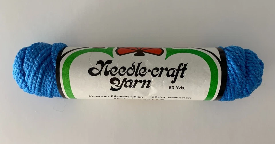 1 madeja Darice medio azul nailon hilo artesanal 60 yardas lona de plástico Foto 2 de 3