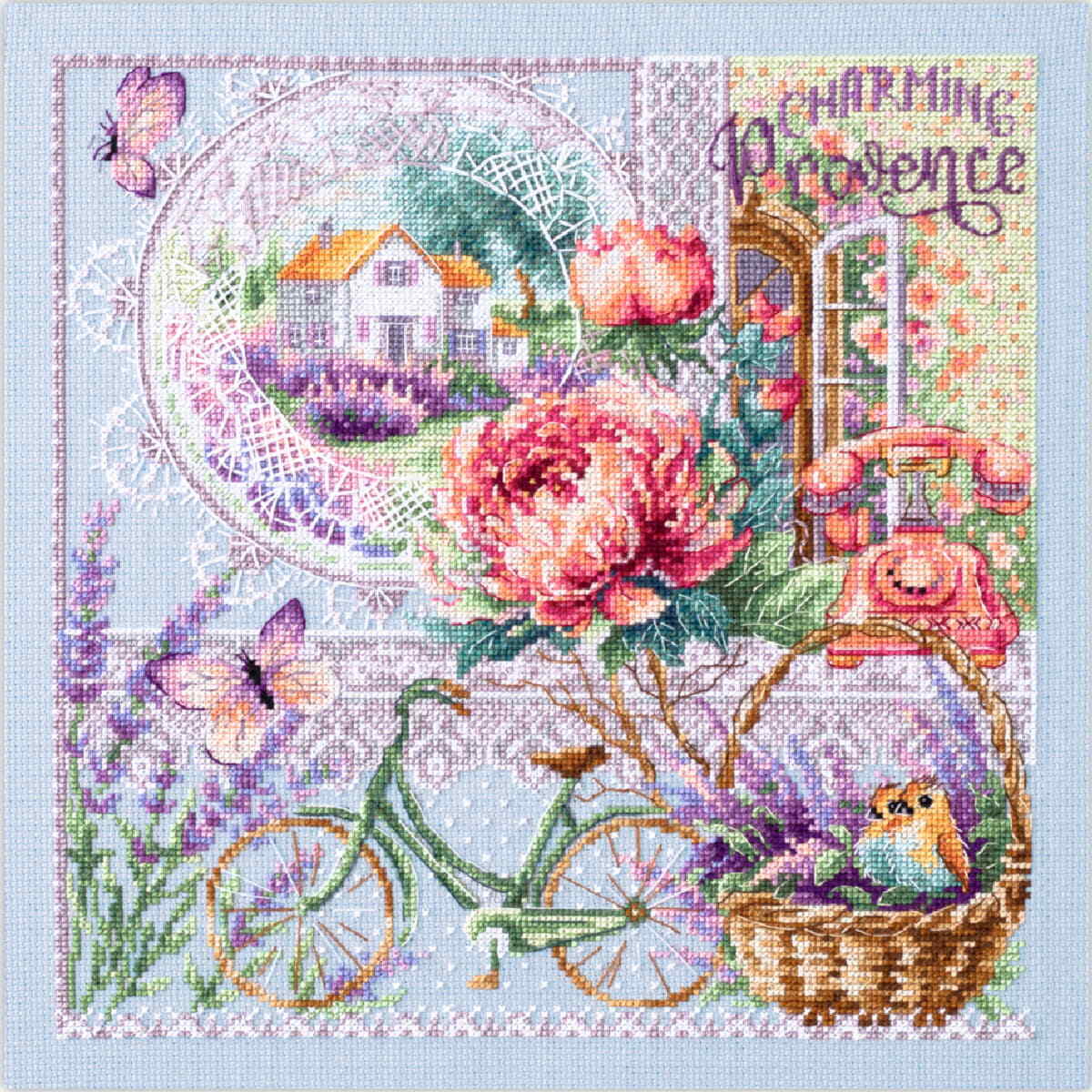 Magic Needle counted cross stitch kit ""Charming Provence"", 26x26cm, DIY
