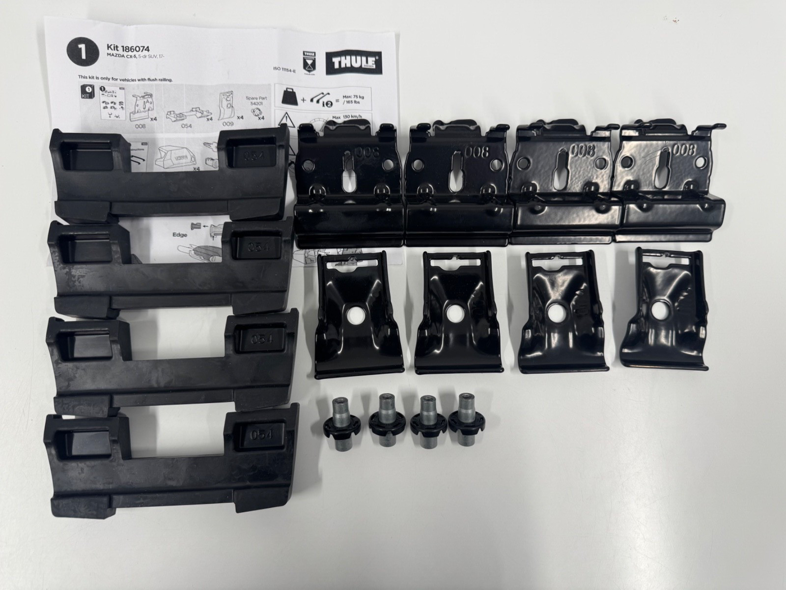 THULE FITTING KIT 6074 used no box Fits MAZDA CX-5 5-DR SUV 17-