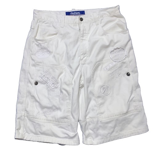 BOWWOW PAINTER SPLATTER SHORTS Shorts Mens Sz XL White Pre-Owned