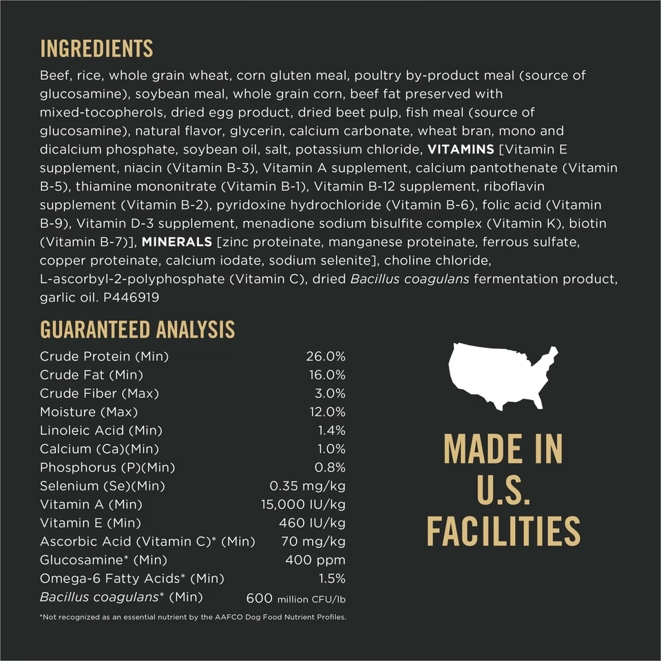 Purina Pro Plan High Protein with Probiotics Shredded Blend Beef & Rice