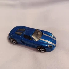 = 2006 HOT WHEELS BLUE PORSCHE KARRERA GT DIE CAST 1/64 TOY VEHICLE #Z4