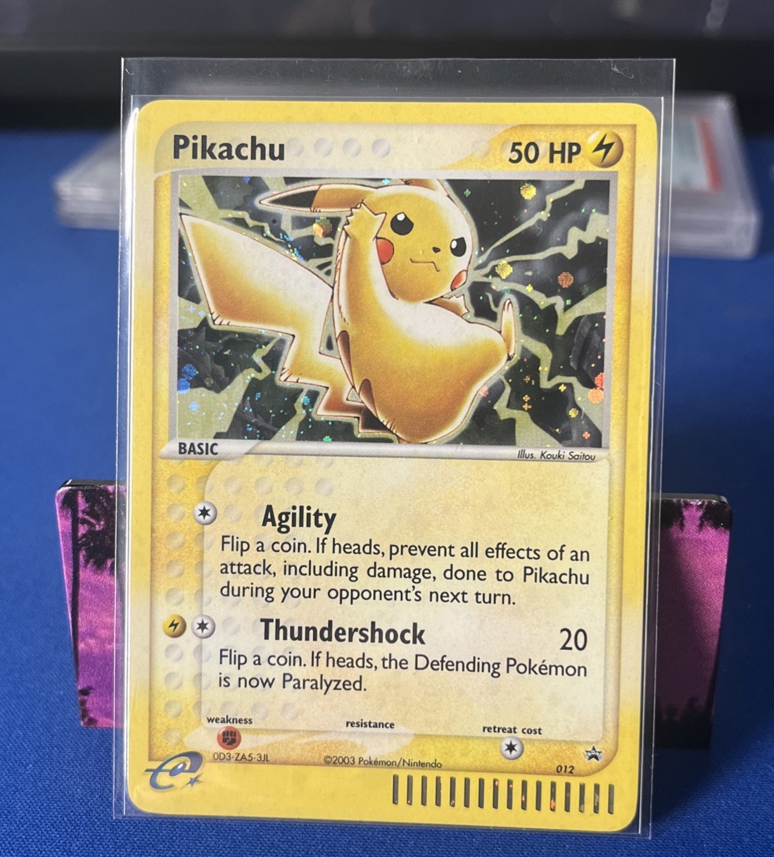 2003 Pokemon Game Pikachu Holo Black Star Promo #12 Near Mint