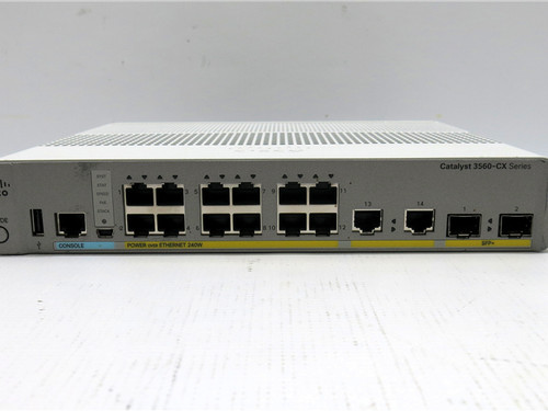 Cisco Catalyst 3560 CX Switch 14 Port PoE 2 SFP Managed Network