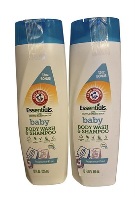 2 Pack - Arm & Hammer Essentials Baby Body Wash & Shampoo 12oz