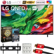 LG 65" Mini LED QNED AI 4K QNED85A Smart TV (2025) w/ Extended Protection Plan