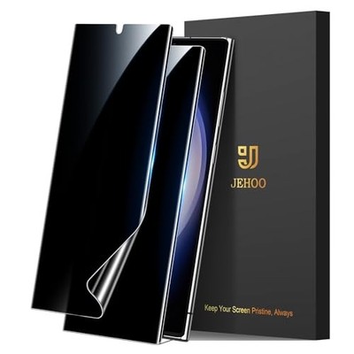 2+2 Pack Galaxy S23 Ultra Privacy Screen Protector Fingerprint Bubble Free TPU