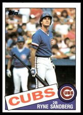 Ryne Sandberg 1985 Topps #460 Chicago Cubs MLB READ FREE SHIPPING AutographDen