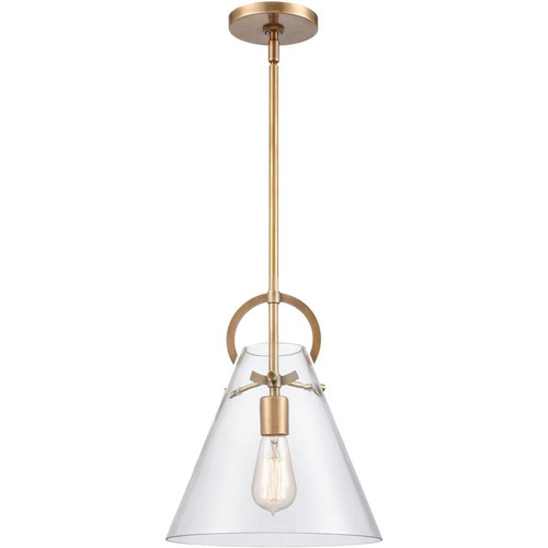 ELK Lighting 89306/1 Gabby 1 Light 11 inch Brass Mini Pendant Ceiling Light
