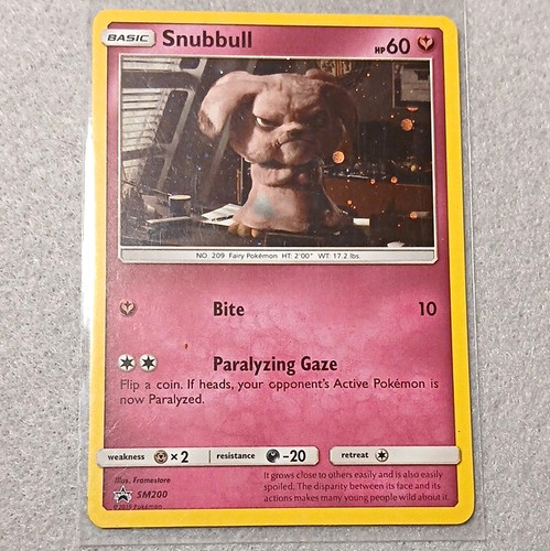 Pokemon TCG Snubbull SM200 SM Promo Holo Basic 60 HP English 2019
