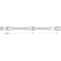 Metzger 4110439 Bremsschlauch FüR VW Audi Tiguan Q3 5N 8UB 8UG