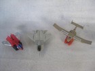 Vintage 80s Tonka/Bandai GoBots Planes Fitor, Leader-1, Water Walk