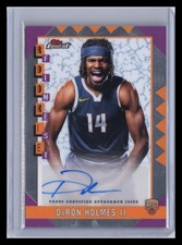 2024-25 Finest #RFA-DH DaRon Holmes II Rookie Finest Autographs Refractor