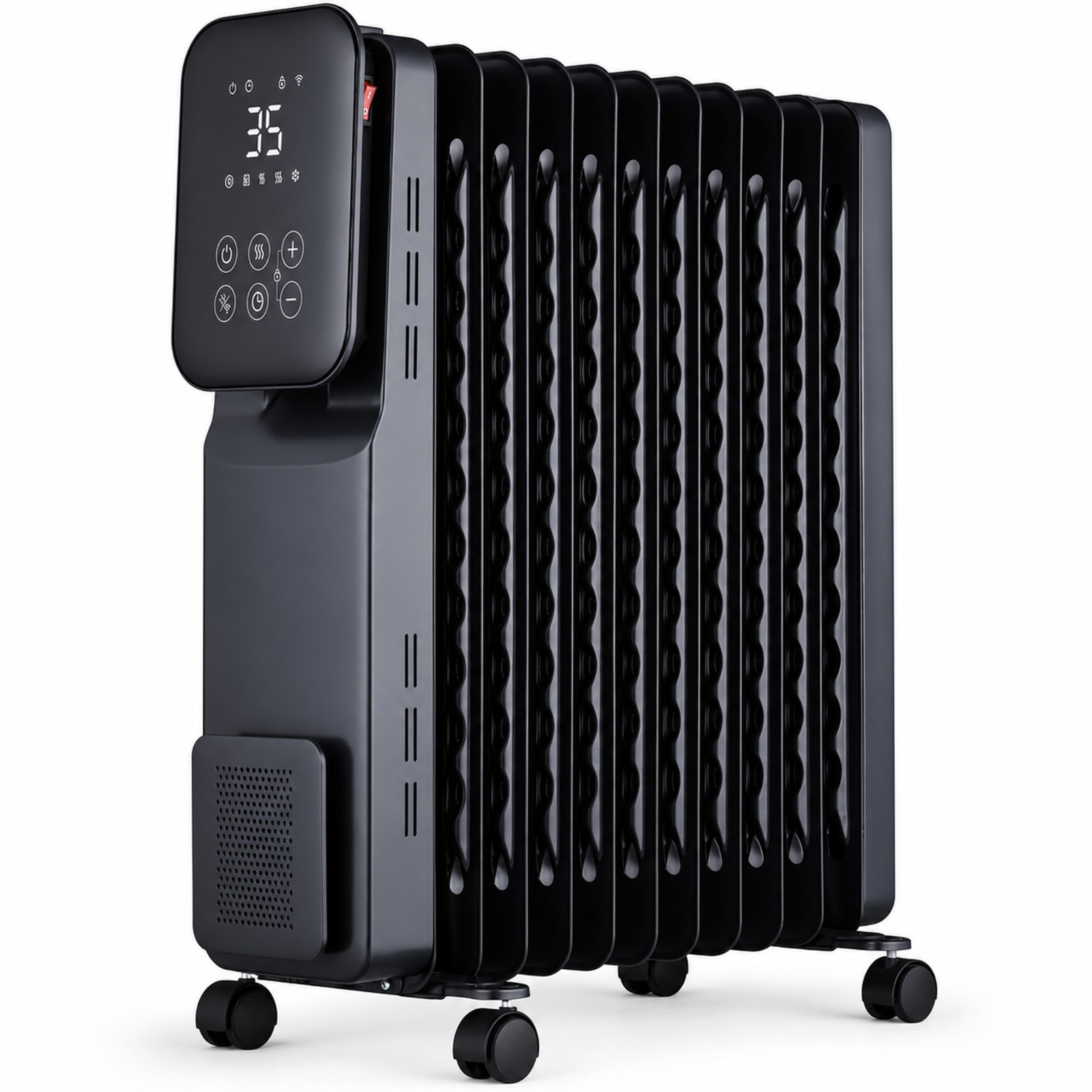 WI-FI Digital Oil Filled Heater Electric Portable Radiator Thermostat 2.5KW