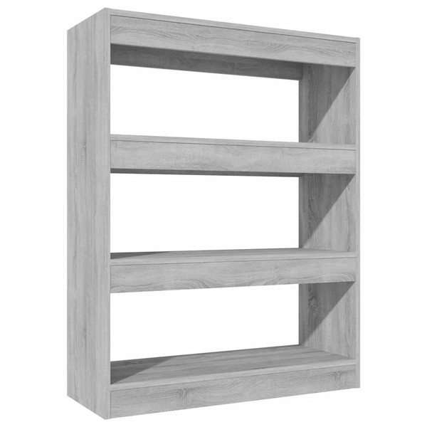 BüCherregal/Raumteiler Grau Sonoma 80X30X103 Cm Holzwerkstoff-image