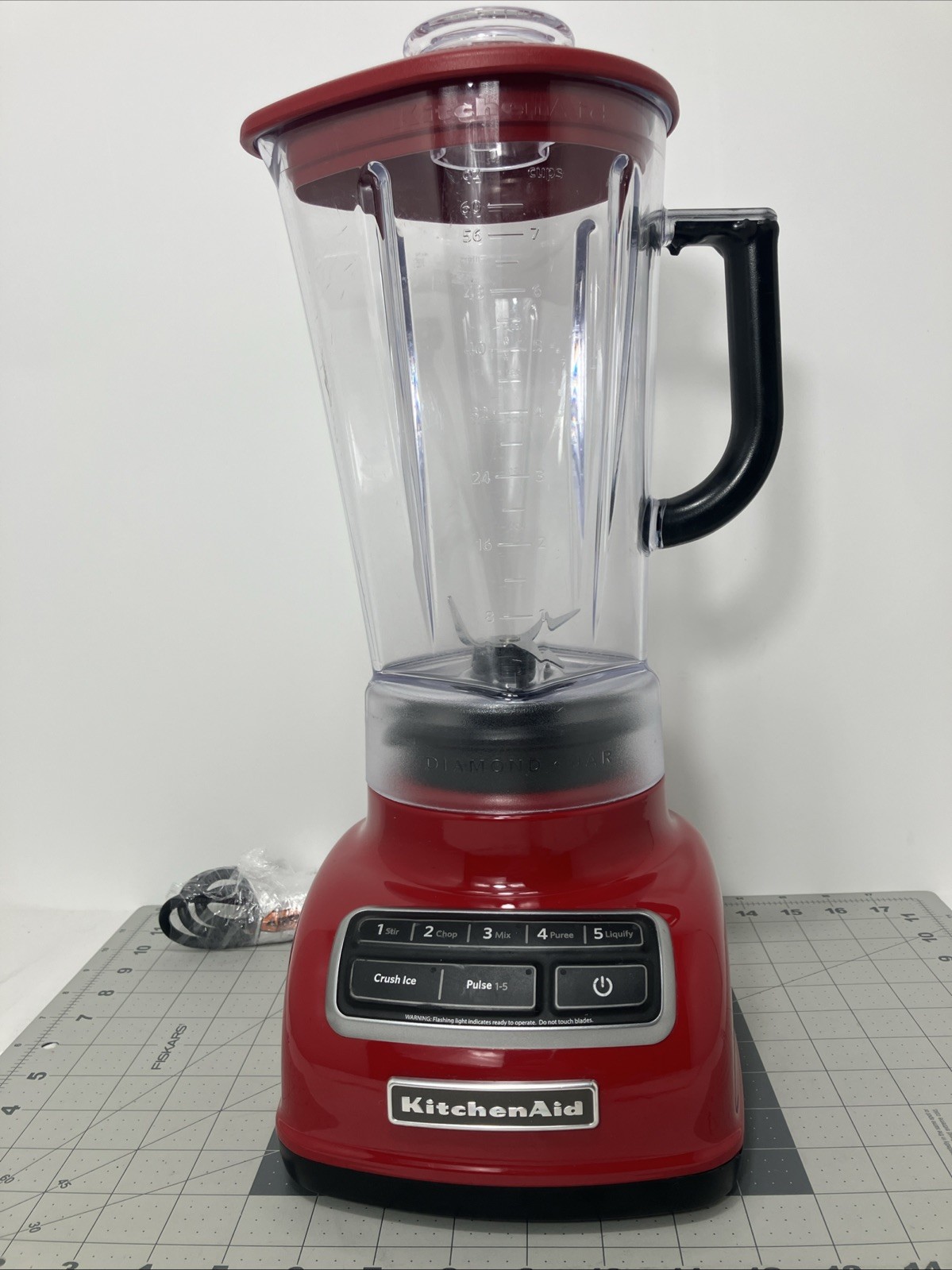 KitchenAid Blender RED 5 Speed Diamond Blender KSB1575ER Wit