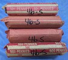 1946-s Lincoln Cent Roll - Good Dates - Average Circulated 50 Coins