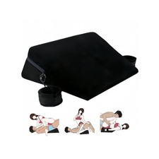 KBYHZ Sex Furniture Pillow Foam with Handcuffs Position 1 Piece, Black