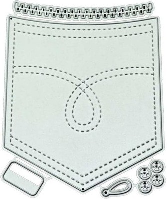 Pockets Metal Cutting Dies for Card Making, Cutting Dies Cut Stencils for DIY