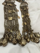 Vintage Afghan Kuchi Banjara Turkoman Chest Pendants Medallion Dangles Tribal