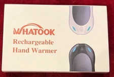 WHATOOK Rechargeable Hand Warmers NEW in Box Black