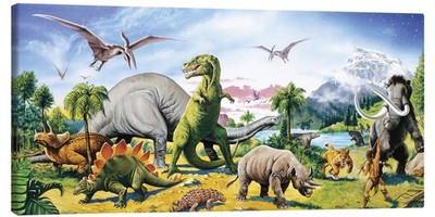 Leinwandbild Land der Dinosaurier - Paul Simmons