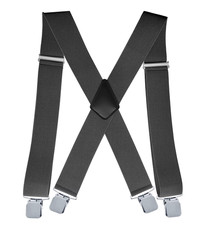Men'S Suspender Trousers Braces with Strong 2 Inch Wide 4 Clips Heavy Duty for M