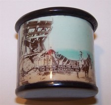 Soporte de palillo de dientes de recuerdo de celuloide vintage Scranton PA minería del carbón