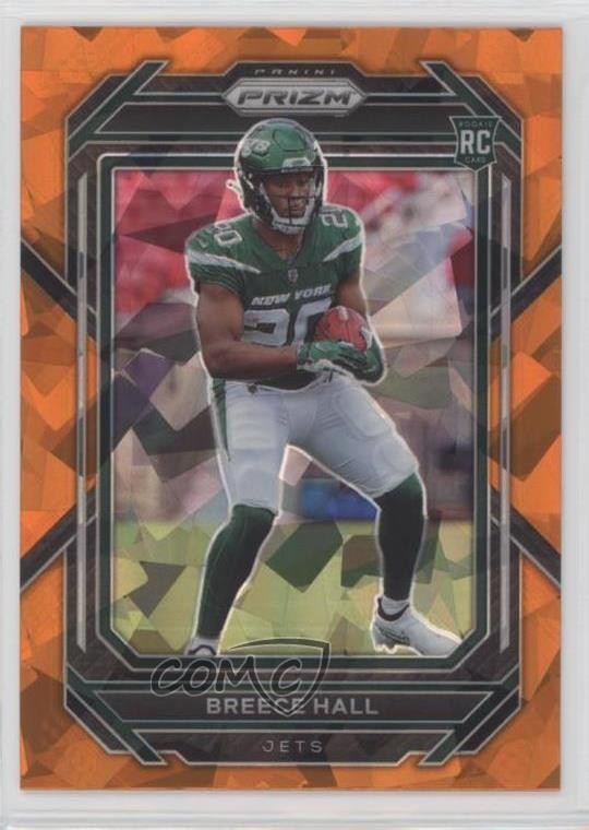 2022 Panini Prizm Rookies Orange Ice Prizm Breece Hall #317 0h03