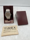 Vtg 1982 NOS Timex Mercury Mechanical Watch 20527 Manual Wind Box Booklet Runs