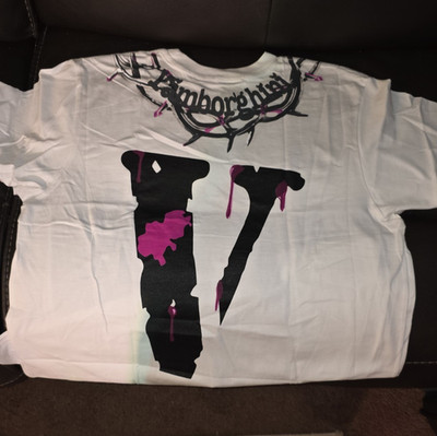 VLONE Men's XXL White Cotton YAMSDAY Jesus Piece Graphic T-Shirt Short Sleeve