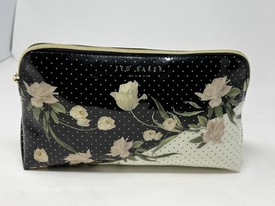 NWT TED Ted Baker London ELDERFLOWER Floral Print Washbag Make Up Bag Cosmetic M