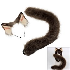 Animal Cats Foxes Tail Ear Headbands Halloween Christmas Party Costume Toy
