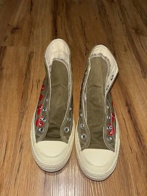 Converse Chuck Taylor Comme Des Garcons Play Olive Heart High Top US 3
