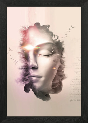 Paradies gerahmtes Wandbild Poster Leinwanddruck Bild
