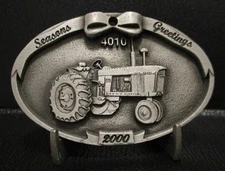 John Deere Waterloo 4010 Tractor 2000 Pewter Christmas Ornament Xmas 5th Edition