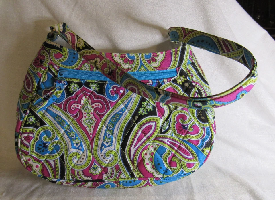 Retirada Vera Bradley Zoe Ltd. Bolso de Hombro Edición Seda Paisley - Usado Foto 2 de 4
