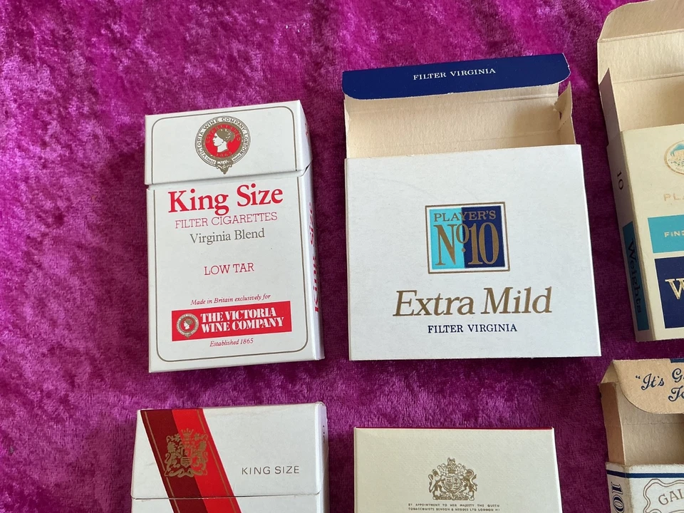 7 VINTAGE CIGARETTE PACKETS, B & H. PARK DRIVE, PLAYERS, ETC.VG.WINE CO. - Image 2 of 4