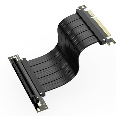 PCI-E 4.0 Riser Cable, PCIe 4.0 x16 200mm High Speed Flexible Extender Card E...