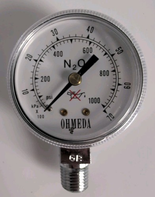 #ad Pressure Gauge 1000 psi 7000 kPa 1 4 NPT OHMEDA NEW $13.50