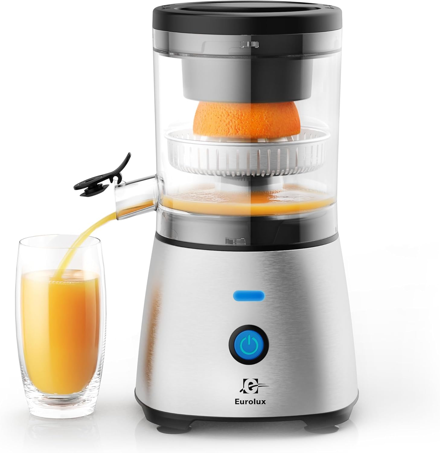 Electric Stainless Steel Citrus Juicer One-Touch