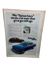 1975 Datsun 710 Hardtop 5 Door Wagon Vintage Car Advertising