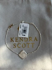 New Kendra Scott Alex Sterling Silver Shell Bracelet  $140