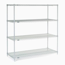 Nexel Wire Shelving Poly-Z-Brite 60"W X 24"D X 63"H