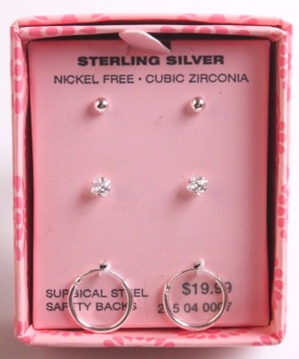 Orecchini in argento 925 con zirconi