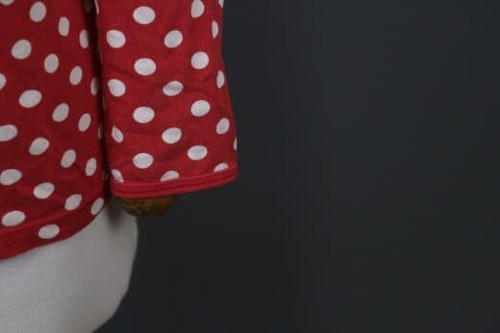 Marimekko Red Polka Dots Long Sleeve Relaxed Top Blouse - Picture 4 of 12