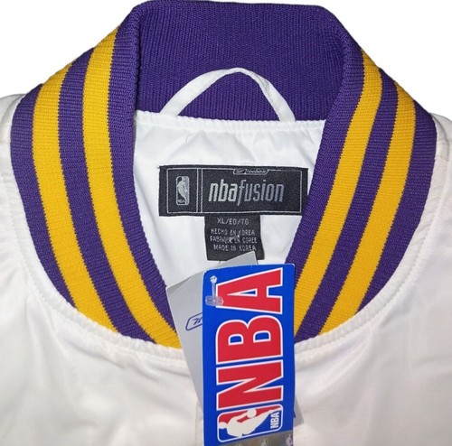 Vintage 2000 Reebok NBA Fusion Los Angeles Lakers Nylon Jacke - Größe XL - Neu mit Etikett - Bild 2 von 12